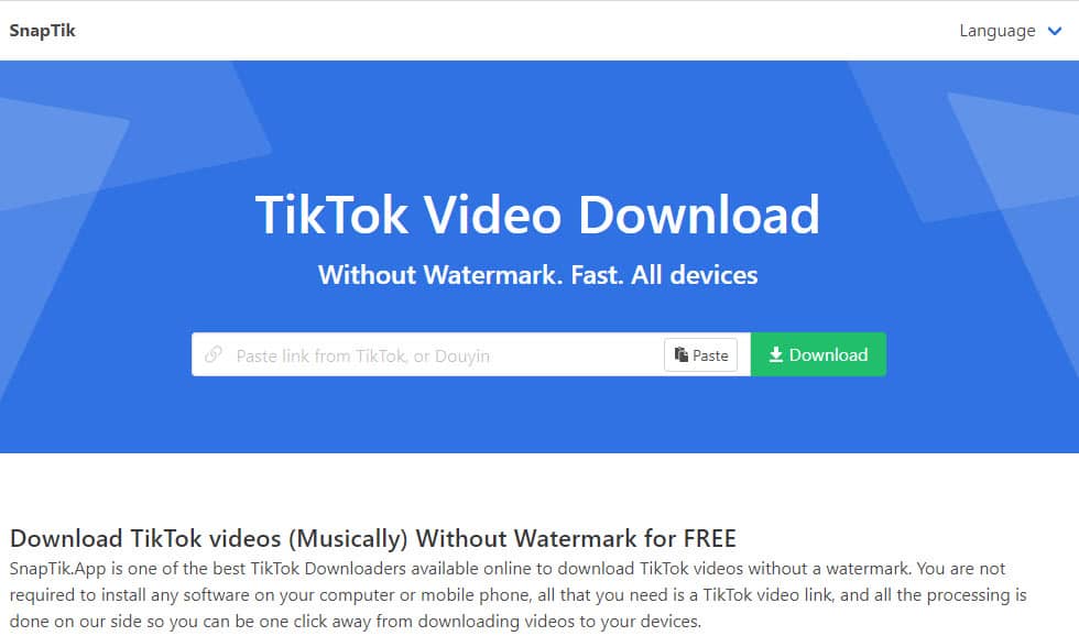 Snaptik: Download TikTok Videos Without Watermarks - SnapTik