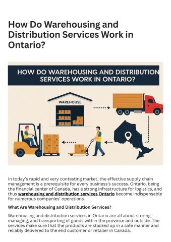 How Do Warehousing and Distribution Services Work in Ontario