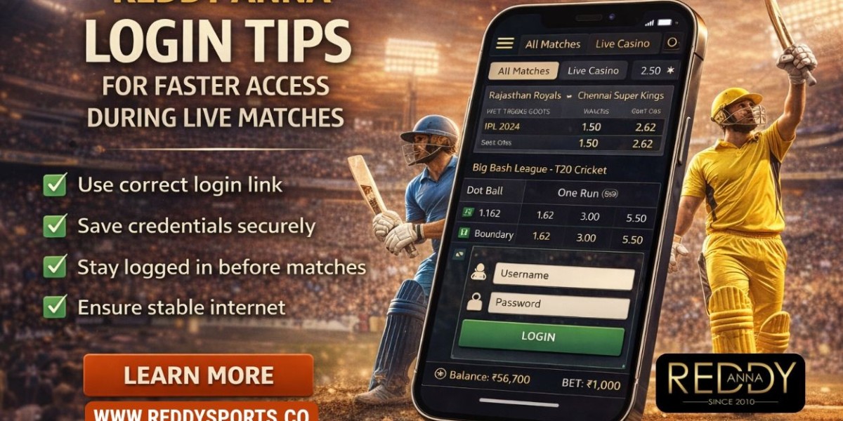 Reddy Anna Login Tips for Faster Access During Live Matches